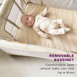 4Moms - Breezeplus Playard, Birch -Baby Ease Deals Store 4moms breezeplus playard birch image 3