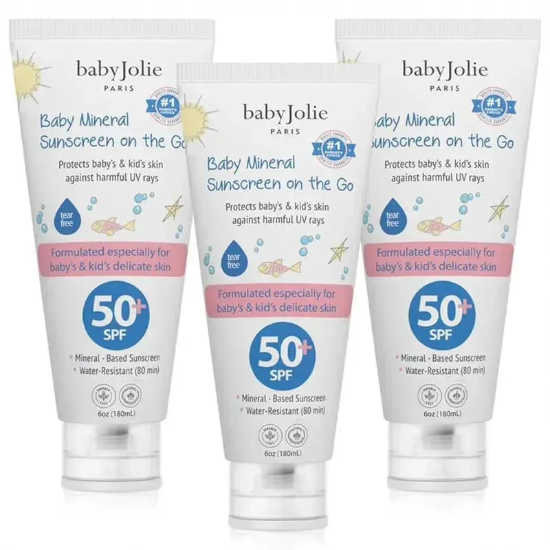 Baby Jolie - 3Pk Baby Mineral Sunscreen Bundle 6Oz 1 Baby Jolie - 3Pk Baby Mineral Sunscreen Bundle 6Oz