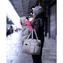 7Am - Soho Everyday Diaper Bag Duffle Heather Grey -Baby Ease Deals Store 7am soho everyday diaper bag duffle heather grey image 5
