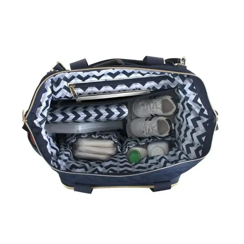 A.D Sutton - Harper Frame Quilted Diaper Bag Tote 2 A.D Sutton - Harper Frame Quilted Diaper Bag Tote - Image 2