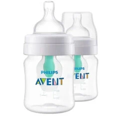PHILIPS AVENT Avent - 2Pk Anti-Colic Baby Bottle With Airfree Vent, 4Oz, Clear