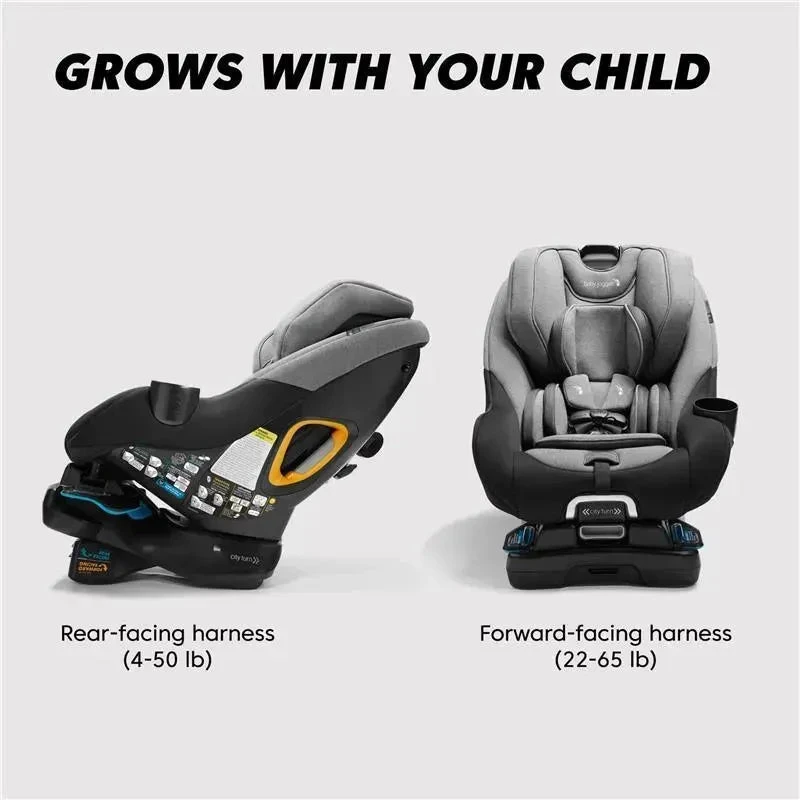 Baby Jogger - City Turn Rotating Convertible Car Seat, Onyx Black 2 Baby Jogger - City Turn Rotating Convertible Car Seat, Onyx Black - Image 2