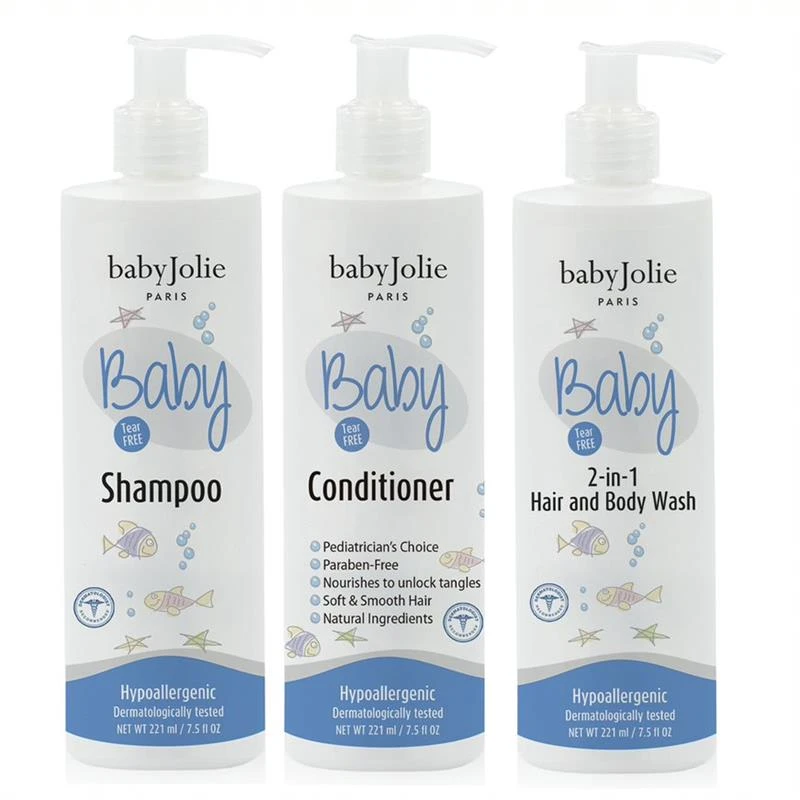 Baby Jolie - Baby Bath Time Set (Shampoo, Conditioner, 2 In 1 Hair And Body Wash) 1 Baby Jolie - Baby Bath Time Set (Shampoo, Conditioner, 2 In 1 Hair And Body Wash)