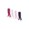 Baby Vision - 4Pk Baby Girl Organic Tights, Cream/Pink, 0/9M