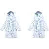 Baby Vision - Hudson Baby Unisex Baby Plush Animal Face Bathrobe, Narwhal
