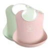 Babybjorn - 2Pk Baby Bib Powder Green/ Powder Pink