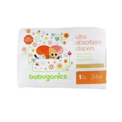 Babyganics Diaper Size 1, 34ct