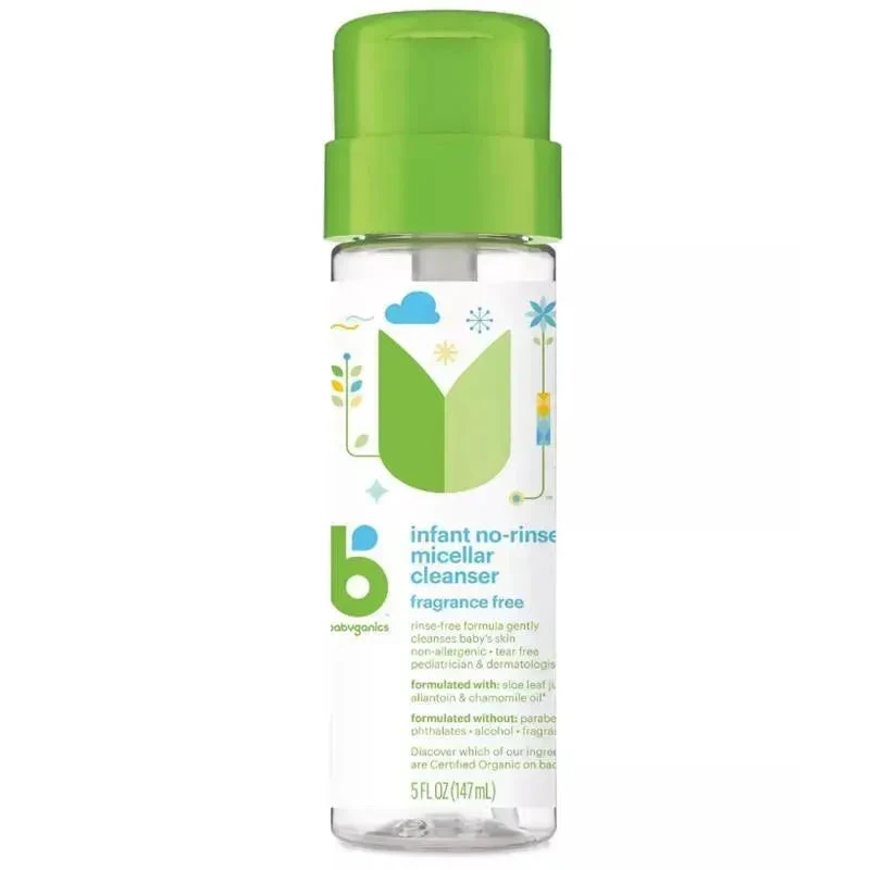 Babyganics Infant No-Rinse Micellar Cleanser,5oz 1 Babyganics Infant No-Rinse Micellar Cleanser,5oz