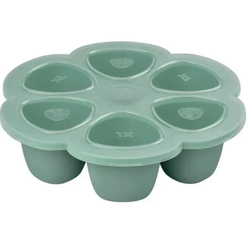Beaba - Multiportions Silicone Baby Food Storage Container, Sage