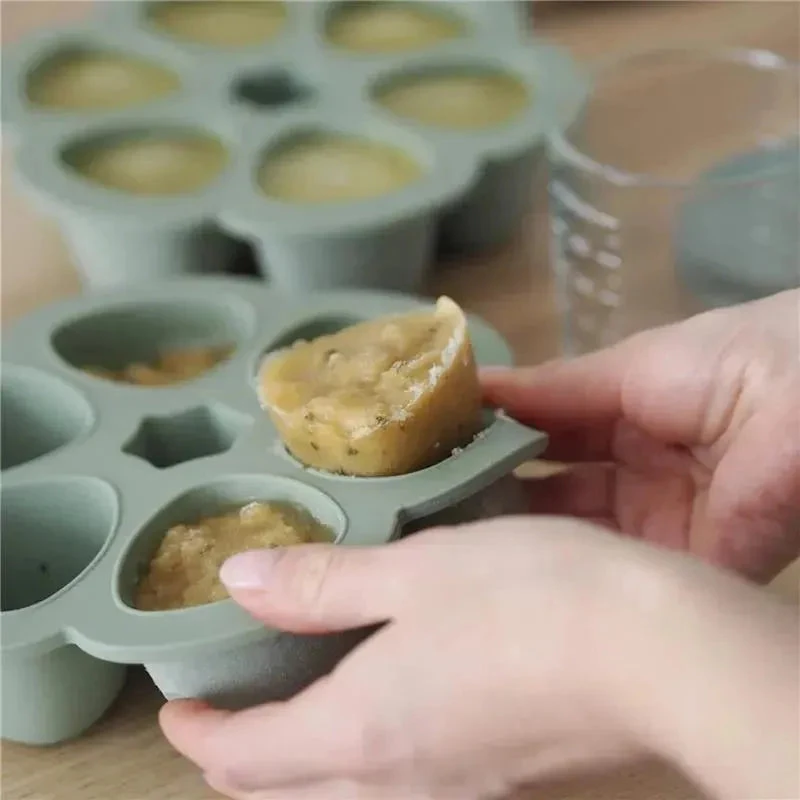 Beaba - Multiportions Silicone Baby Food Storage Container, Sage - Image 4