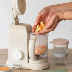 Beaba - Babycook Solo 4 In 1 Baby Food Maker, Oat -Baby Ease Deals Store beaba babycook solo homemade baby food maker clay image 9