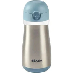 Beaba - Stainless Steel Kids Water Bottle, Rain