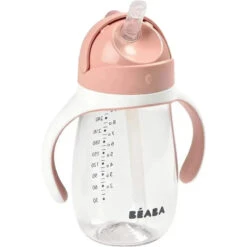 Beaba - Straw Sippy Cup, Rose