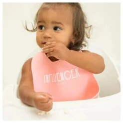 Bella Tunno Influencer Silicone Baby Bib, Pink -Baby Ease Deals Store bella tunno influencer silicone baby bib pink image 5