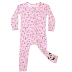Bellabu Bea - Milk And Cookies Pink Bamboo Convertible Footie -Baby Ease Deals Store bellabu bea milk and cookies pink bamboo convertible footie image 3 93ffd365 0abc 4a5d 9fd5 e1e475c084d6