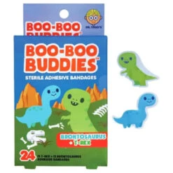 Boo Boo Buddies - Kids Adhesive Bandages, Brontosaurus + T Rex