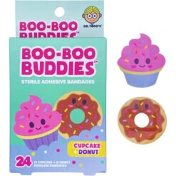 Boo Boo Buddies - Kids Adhesive Bandages, Cupcake + Donut