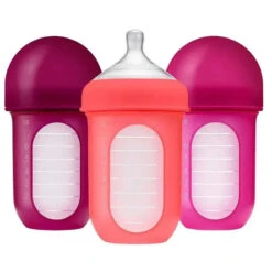 Boon - Nursh 8Oz Bottle 3Pk, Pink Multi