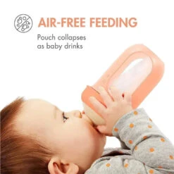 Boon - 3Pk Nursh Silicone Bottle 8Oz, Mint/Cantaloupe/Navy -Baby Ease Deals Store boon nursh silicone bottle 8oz 3pk mint cantaloupe navy image 5