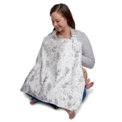 Baby Ease Deals Store 14 Boppy - Nursing Cover For Breastfeeding, Gray Ferns
