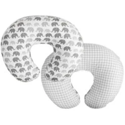 Boppy - Nursing Pillow Quick-Dry Gray Elephant Cover