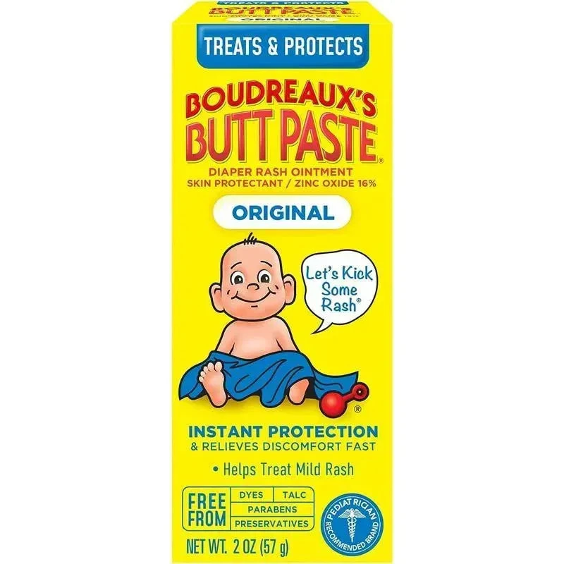 Boudreaux's Baby Butt Paste Original Diaper Rash Cream | Baby Ointment | 2 Oz.Tube 1 Boudreaux's Baby Butt Paste Original Diaper Rash Cream | Baby Ointment | 2 Oz.Tube