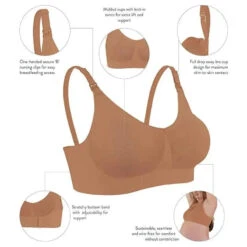 Bravado Body Silk Seamless Nursing Bra Cinnamon Medium -Baby Ease Deals Store bravado body silk seamless nursing bra cinnamon medium image 7