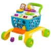 Kids II - Bright Starts Giggling Gourmet 4-in-1 Shop ‘n Cook Walker Shopping Cart Push Toy