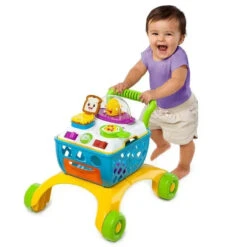 Kids II - Bright Starts Giggling Gourmet 4-in-1 Shop ‘n Cook Walker Shopping Cart Push Toy -Baby Ease Deals Store bright starts giggling gourmet 4 in 1 shop n cook walker image 9