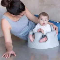 Bumbo - Grey Infant Floor Seat Baby Sit Up Chair -Baby Ease Deals Store bumbo floor seat cool grey image 7
