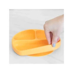 Bumkins - Silicone Grip Dish - Baby Plate - Tangerine -Baby Ease Deals Store bumkins silicone grip dish baby plate tangerine image 11