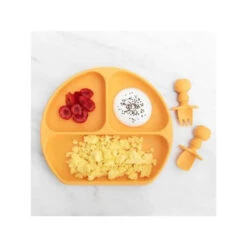 Bumkins - Silicone Grip Dish - Baby Plate - Tangerine -Baby Ease Deals Store bumkins silicone grip dish baby plate tangerine image 25