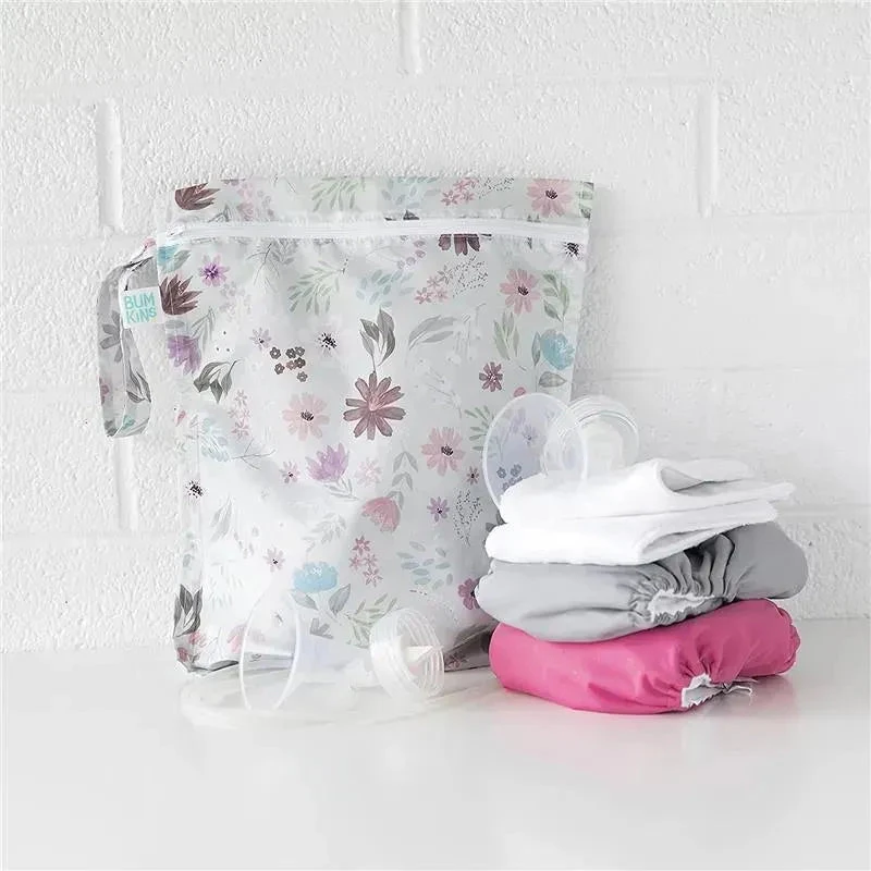 Bumkins - Waterproof Wet Bag, Floral 4 Bumkins - Waterproof Wet Bag, Floral - Image 4