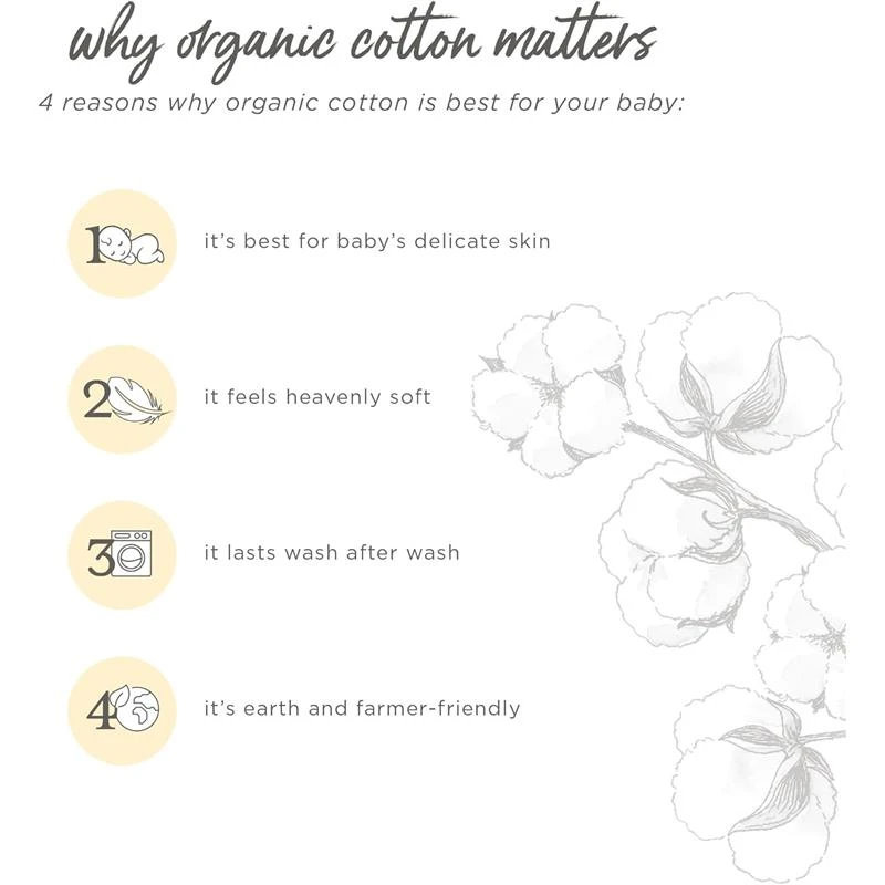 Burt's Bees Baby Burt's Bees - Baby Infant Washcloths, 100% Organic Cotton, Knit Terry, 3Pk, Oat 2 Burt's Bees Baby Burt's Bees - Baby Infant Washcloths, 100% Organic Cotton, Knit Terry, 3Pk, Oat - Image 2