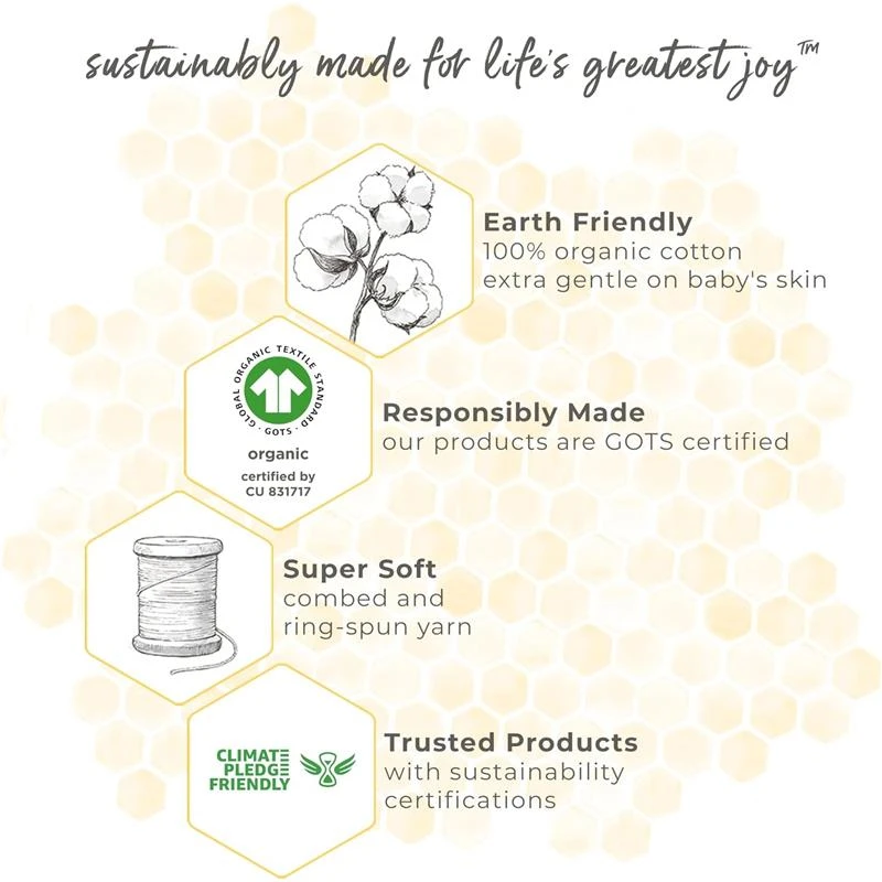 Burt's Bees Baby Burt's Bees - Baby Infant Washcloths, 100% Organic Cotton, Knit Terry, 3Pk, Oat 3 Burt's Bees Baby Burt's Bees - Baby Infant Washcloths, 100% Organic Cotton, Knit Terry, 3Pk, Oat - Image 3