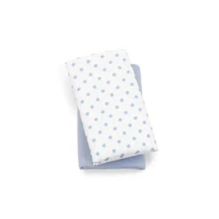 Chicco 2 Pack Lullaby Playard Sheets, Blue Dot