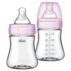 Chicco - 2Pk Duo 5Oz Hybrid Baby Bottles, Pink