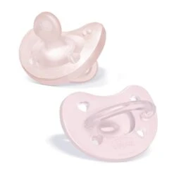 Chicco Feeding - Physioforma Orthodontic Silicone Pacifier Soft Pink 0-6M, 2Pk