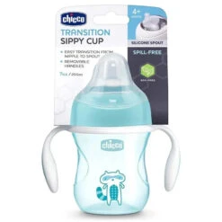 Chicco Silicone Spout Transition Sippy Cup 7 Oz - Blue 4+
