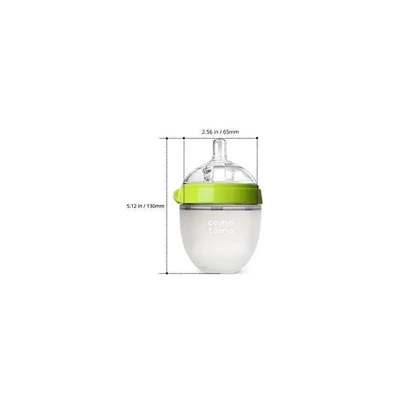 Comotomo - 7Pk Baby Bottle Bundle, Green 2 Comotomo - 7Pk Baby Bottle Bundle, Green - Image 2