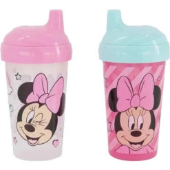 Cudlie - 2Pk Disney Minnie Mouse Hard Spout, Rainbows & Star