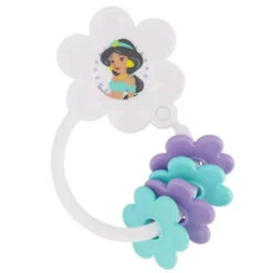 Cudlie - 2Pk Disney Princess Character Shape Rattle & Keyring Teether -Baby Ease Deals Store cudlie 2pk disney princess character shape rattle keyring teether image 3