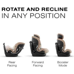 Cybex - Callisto G 360° Rotating All-in-One Convertible Car Seat, Almond Beige 9 Cybex - Callisto G 360° Rotating All-in-One Convertible Car Seat, Almond Beige -Baby Ease Deals Store cybex callisto g 360 rotating all in one car seat almond beige image 3 4b1ea0ed 85aa 4244 b3d0 c05b3d56ca33