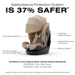 Cybex - Callisto G 360° Rotating All-in-One Convertible Car Seat, Almond Beige 10 Cybex - Callisto G 360° Rotating All-in-One Convertible Car Seat, Almond Beige -Baby Ease Deals Store cybex callisto g 360 rotating all in one car seat almond beige image 4 488e3e33 a8f5 4748 abf1 13bdbbe015da
