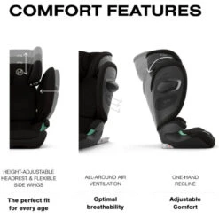 Cybex - Solution G2 Folding Travel High-Back Booster, Moon Black 9 Cybex - Solution G2 Folding Travel High-Back Booster, Moon Black -Baby Ease Deals Store cybex solution g2 folding travel high back booster moon black image 3