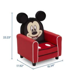 Delta Children - Figural Upholstered Kids Chair, Mickey Mouse 8 Delta Children - Figural Upholstered Kids Chair, Mickey Mouse -Baby Ease Deals Store delta children figural upholstered kids chair mickey mouse image 4