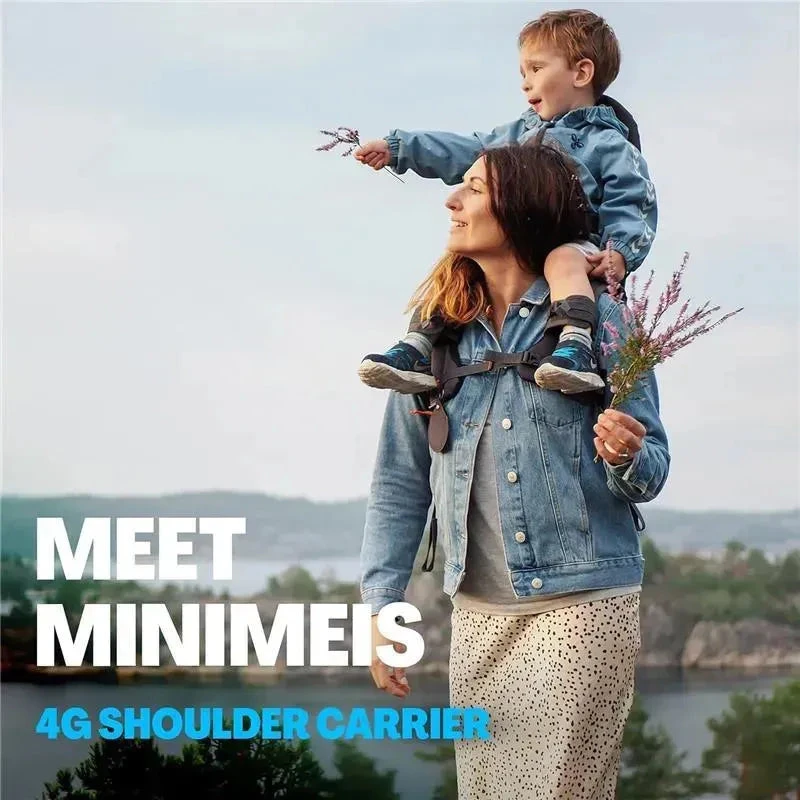 MiniMeis - G4 Lightweight Child Shoulder Carrier, Grey 2 MiniMeis - G4 Lightweight Child Shoulder Carrier, Grey - Image 2