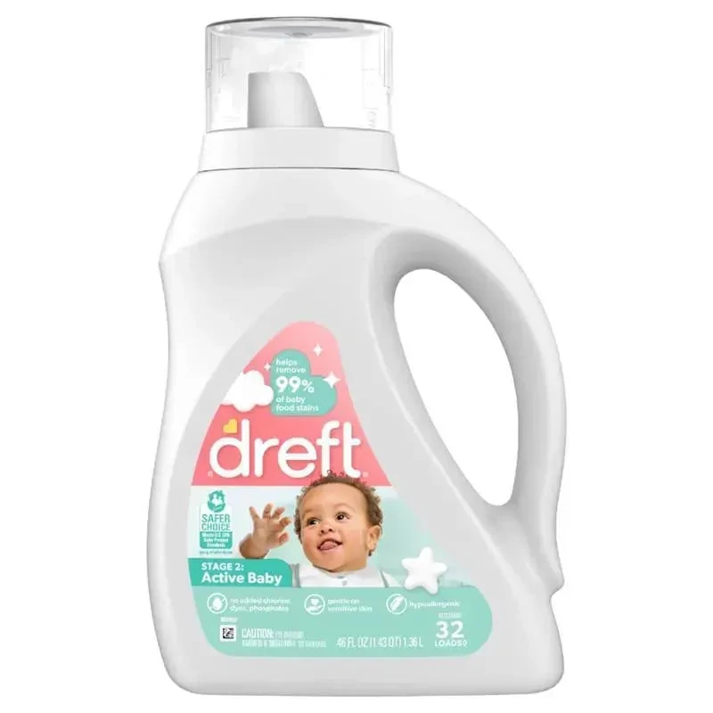 Dreft - Newborn Baby Liquid Laundry Detergent - 32 Loads 1 Dreft - Newborn Baby Liquid Laundry Detergent - 32 Loads
