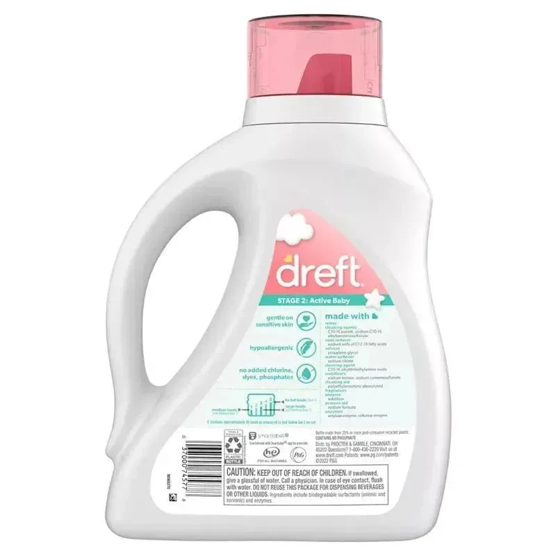 Dreft - Newborn Baby Liquid Laundry Detergent - 32 Loads 2 Dreft - Newborn Baby Liquid Laundry Detergent - 32 Loads - Image 2