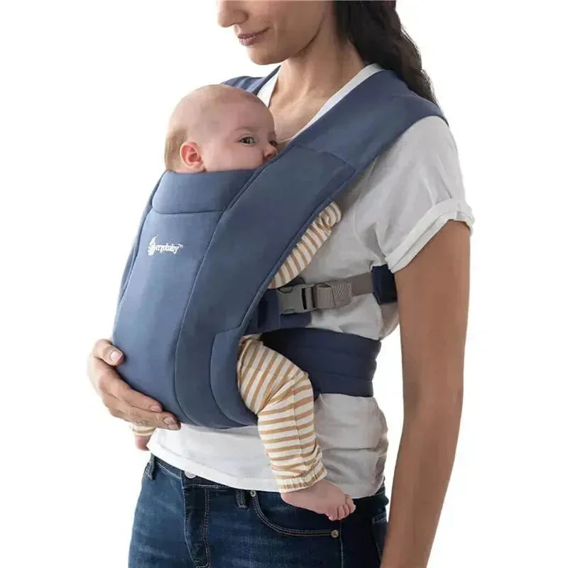 Ergobaby - Embrace Knit Newborn Carrier - Soft Navy 1 Ergobaby - Embrace Knit Newborn Carrier - Soft Navy